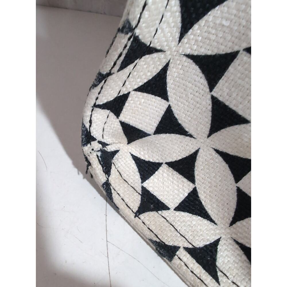 Spartina 459 Kiawah Market Tote Black Ivory Cotton Canvas Discontinued - Picture 11 of 16
